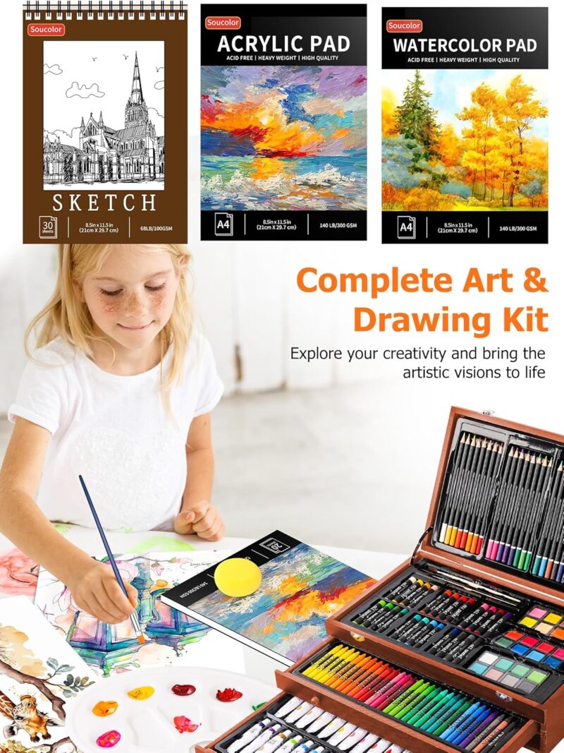 Unleashing Creativity: A Review of the Soucolor 192-Pack Deluxe Art Set