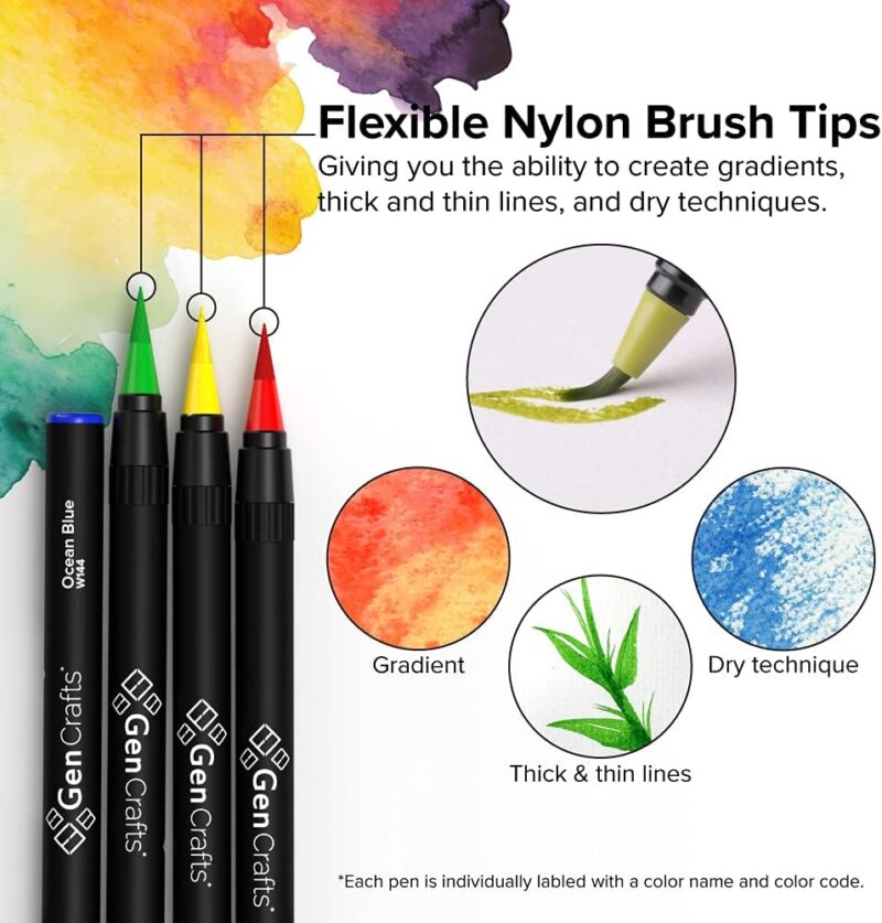 Unleashing Creativity: GenCrafts Watercolor Brush Pens Review