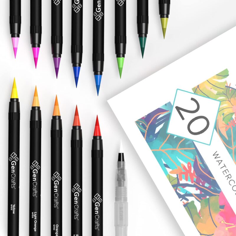 Unleashing Creativity: GenCrafts Watercolor Brush Pens Review