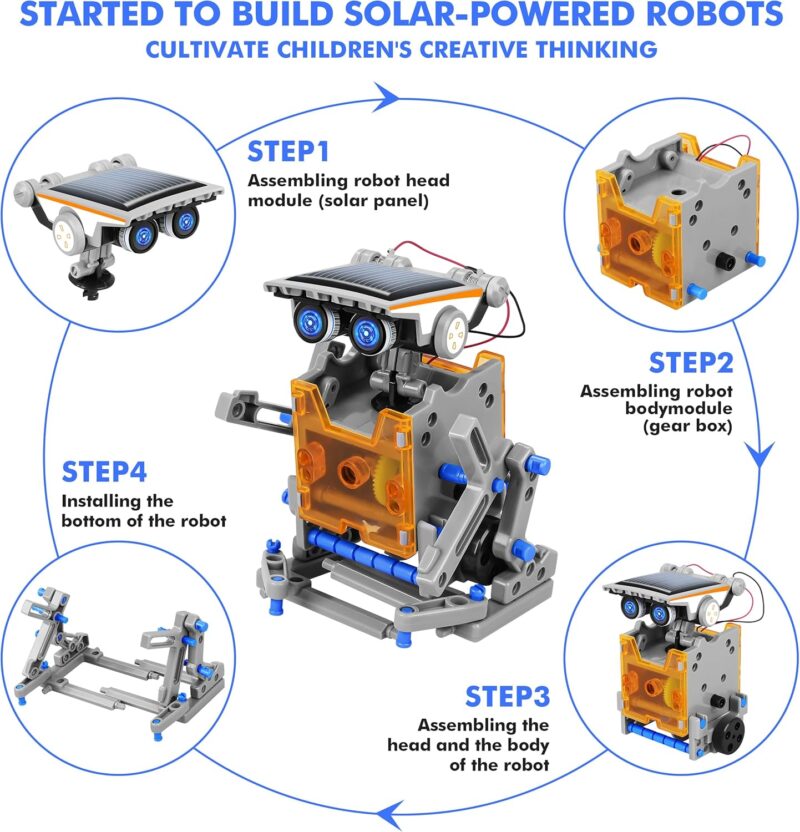 Unleashing Creativity: Review of STEM 13-in-1 Solar Power Robot Kit for Kids