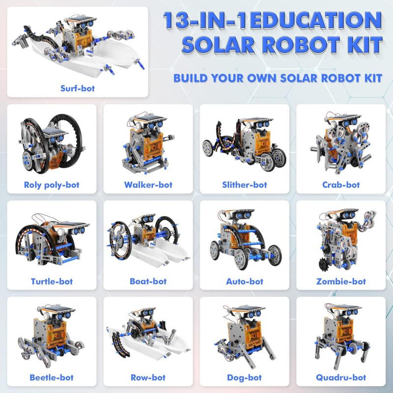 Unleashing Creativity: Review of STEM 13-in-1 Solar Power Robot Kit for Kids