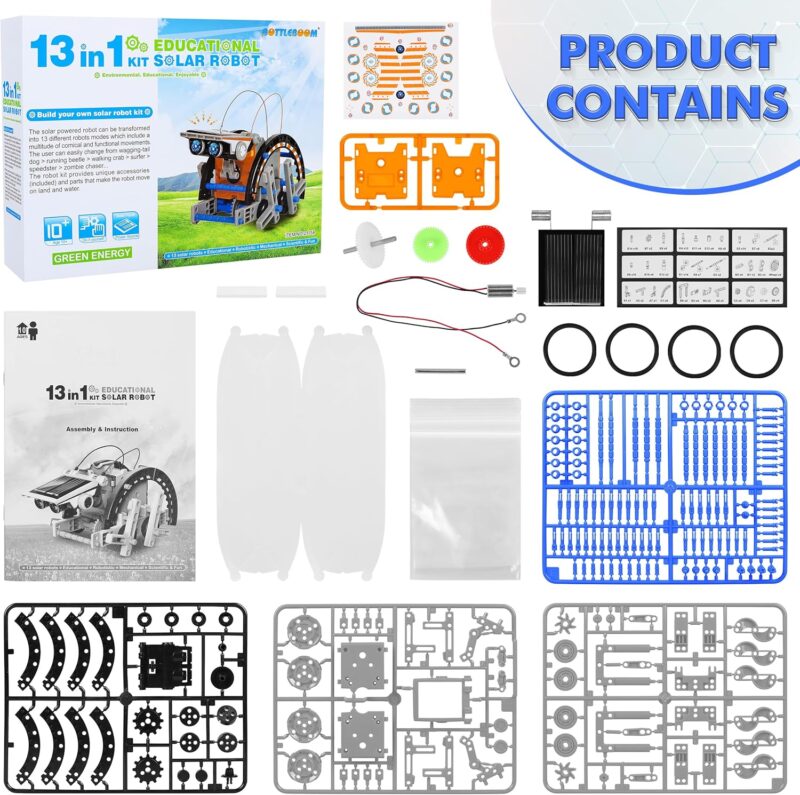 Unleashing Creativity: Review of STEM 13-in-1 Solar Power Robot Kit for Kids