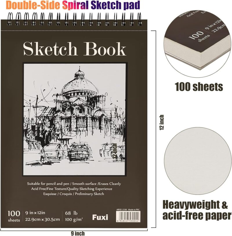 Unleashing Creativity: Review of the 9x12 Spiral Bound Sketch Book