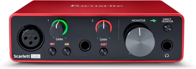 Unleashing Studio Quality: Focusrite Scarlett Solo 3rd Gen Review