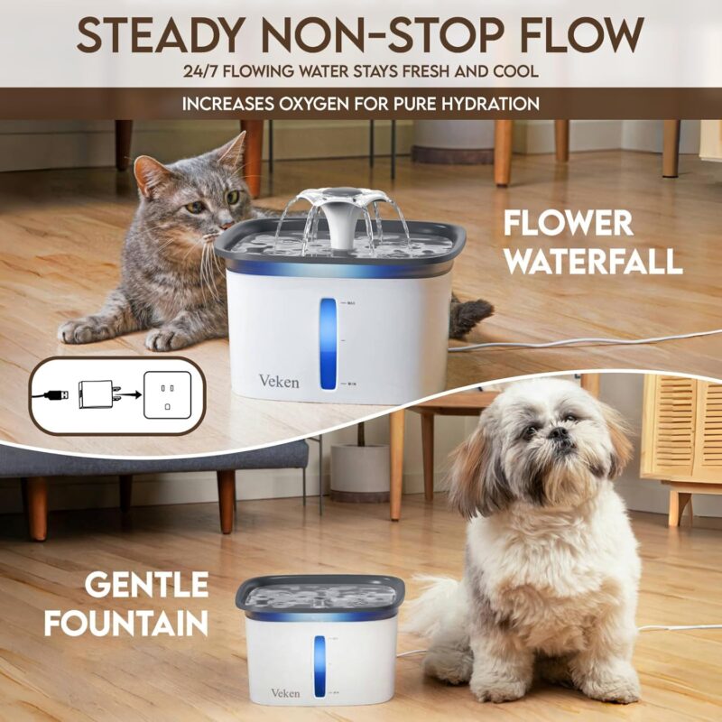 Veken 95oz Pet Fountain: A Must-Have for Happy and Hydrated Pets!