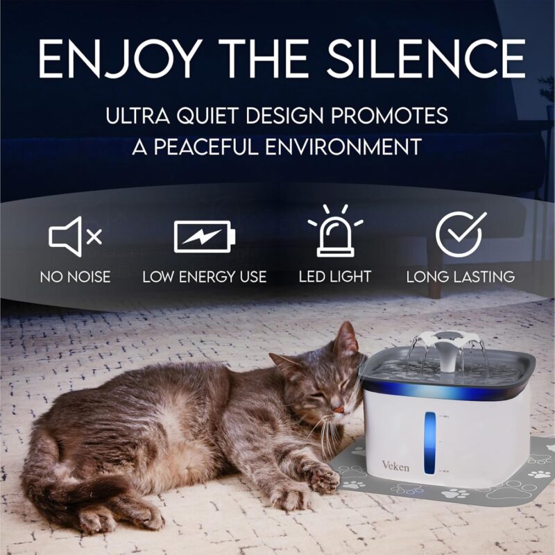 Veken 95oz Pet Fountain: A Must-Have for Happy and Hydrated Pets!