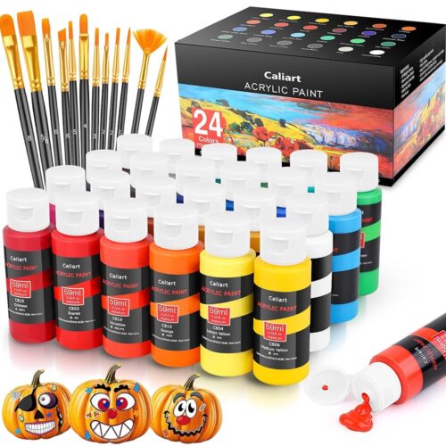 Vibrant Acrylic Paint Set: Perfect for All Levels of Creativity!