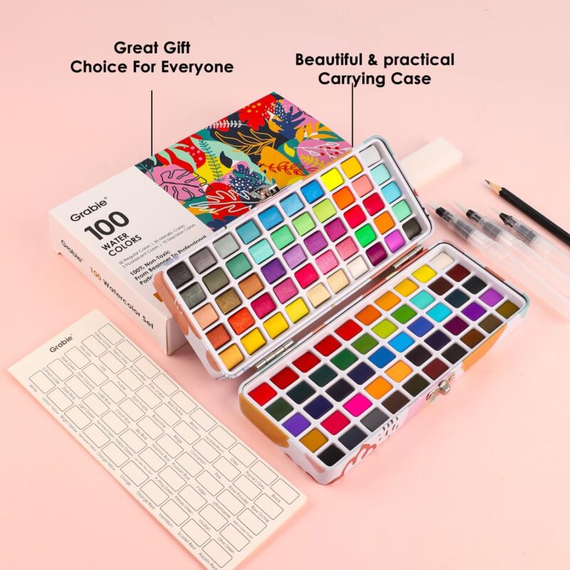 Vibrant Creativity: Review of the Grabie 100 Colors Watercolor Paint Set