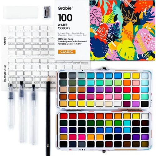 Vibrant Creativity: Review of the Grabie 100 Colors Watercolor Paint Set