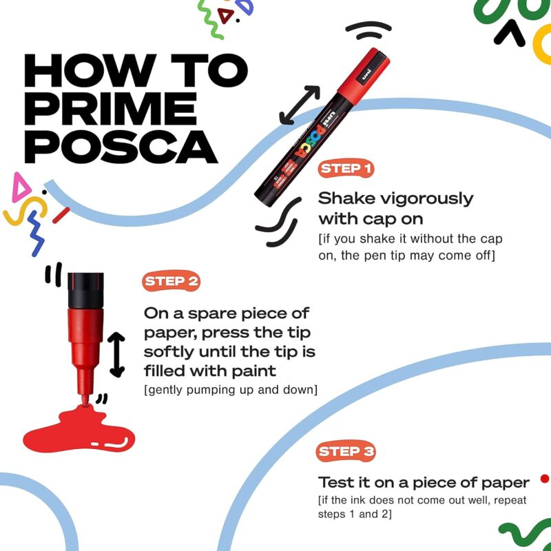 Vibrant Creativity: Review of the POSCA 8-Color Paint Marker Set