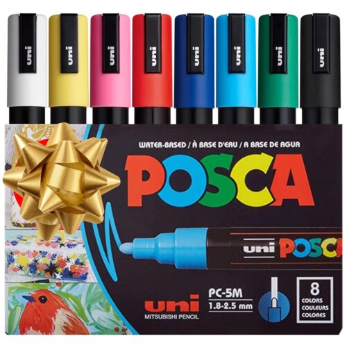 Vibrant Creativity: Review of the POSCA 8-Color Paint Marker Set