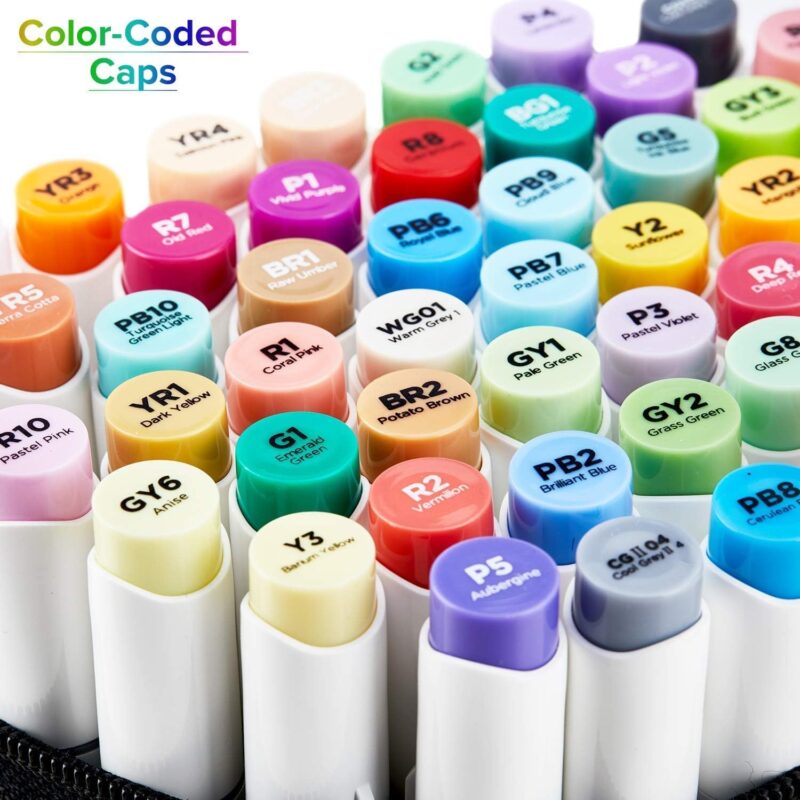 Vibrant Creativity: Reviewing Ohuhu's 48-Color Alcohol Marker Set