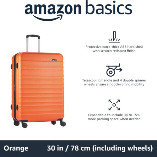 Amazon Basics 30-Inch Hardside Luggage: A Vibrant and Durable Travel Companion