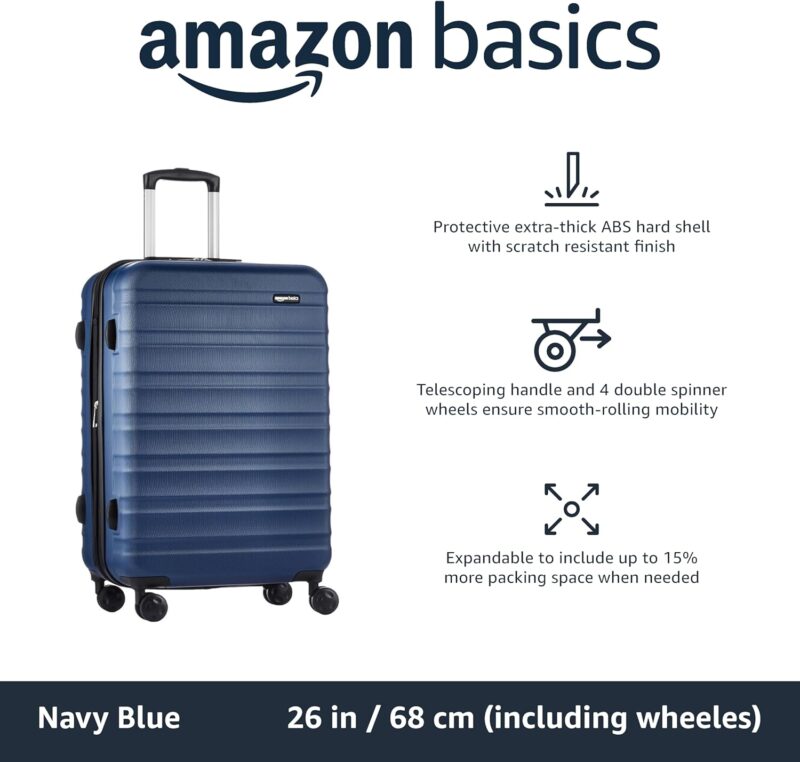 Amazon Basics 30-Inch Hardside Luggage: A Vibrant and Durable Travel Companion