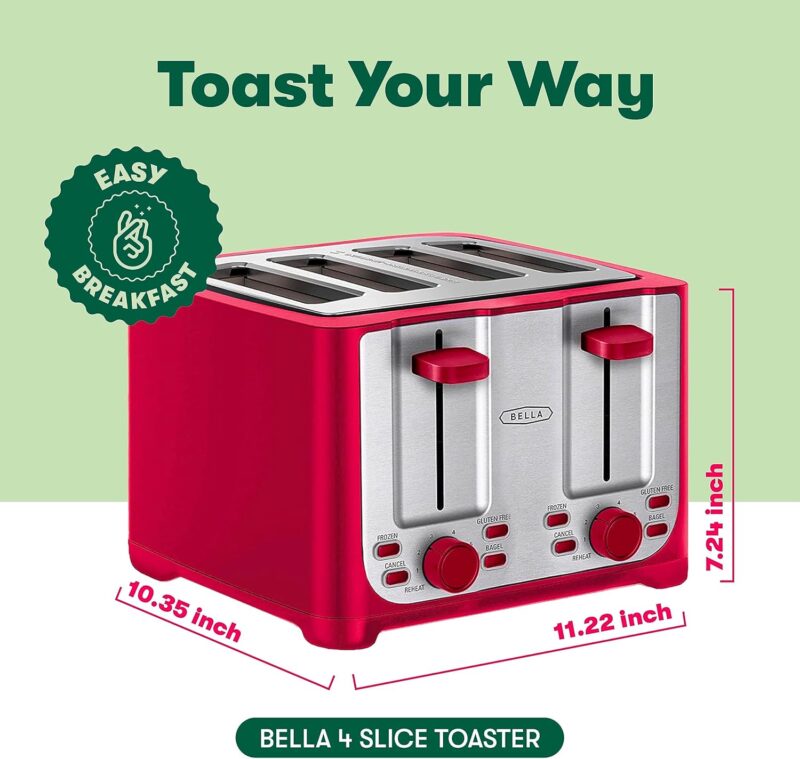 BELLA 4 Slice Toaster Review: Versatile Features for Perfect Toast