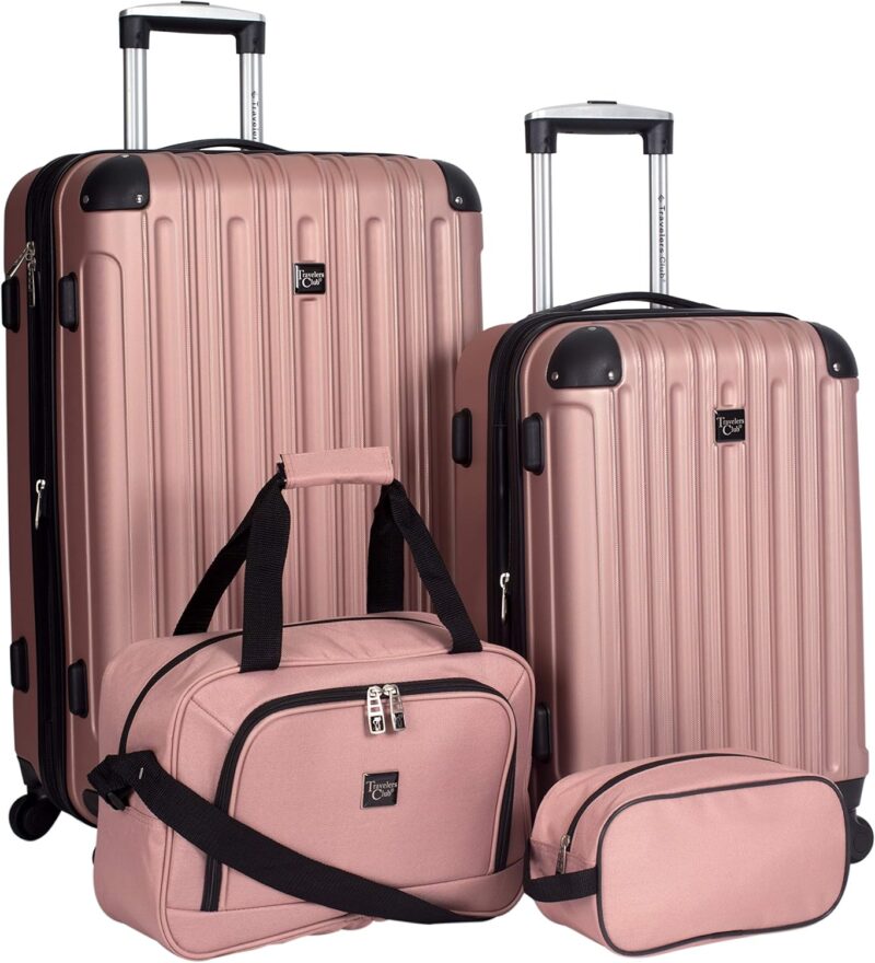 Chic and Durable: Review of the Travelers Club Rose Gold Luggage Set