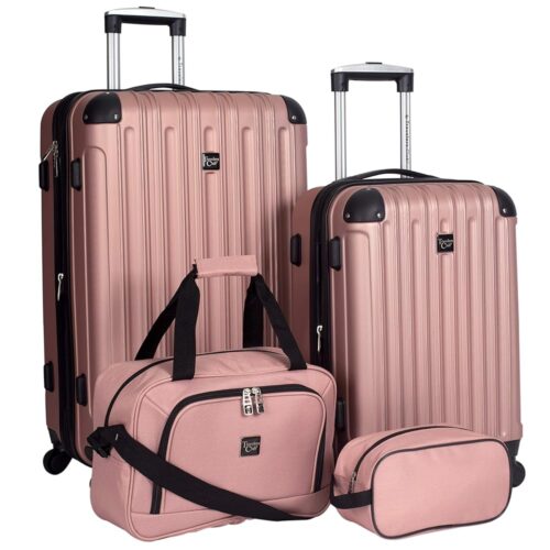 Chic and Durable: Review of the Travelers Club Rose Gold Luggage Set