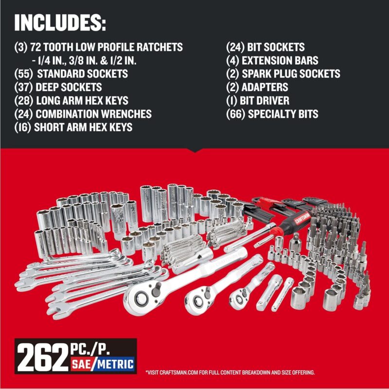 Comprehensive Review: CRAFTSMAN 262-Piece Mechanic Tool Set