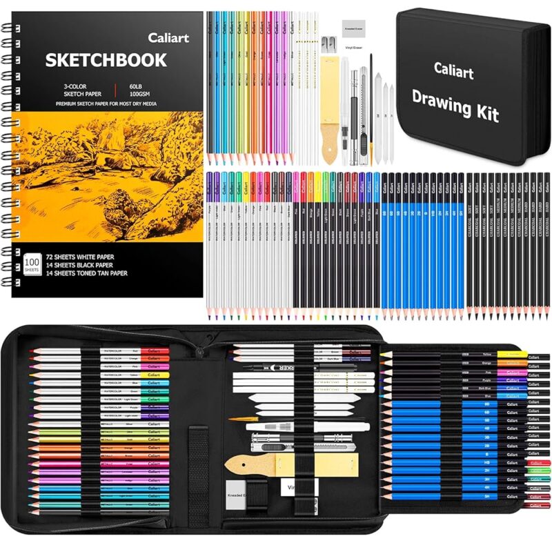 Comprehensive Review of Caliart 176PCS Art Supplies Sketching Kit