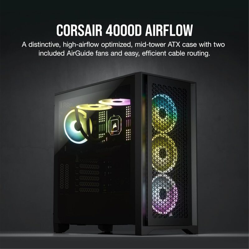 CORSAIR 4000D AIRFLOW Mid-Tower Case - Black