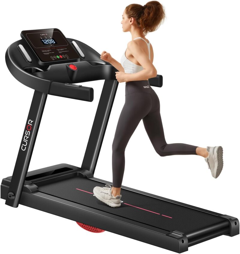 CURSOR FITNESS Home Folding Treadmill: A Quiet, Powerful Workout Solution