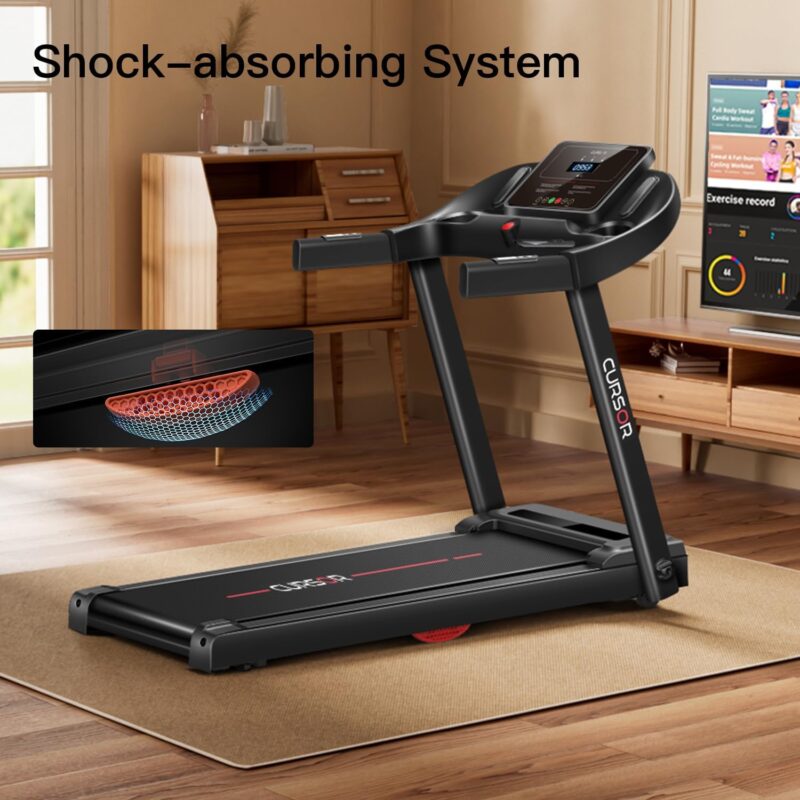 CURSOR FITNESS Home Folding Treadmill: A Quiet, Powerful Workout Solution