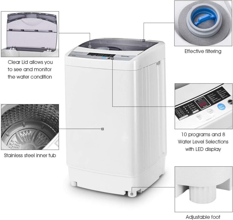 Efficient and Compact: A Review of the Giantex 1.34 Cu.ft Washer