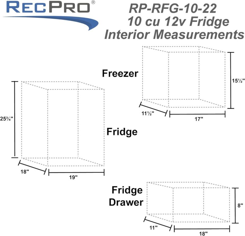 Efficient Cooling on the Go: RecPro 10 Cu Ft 12V RV Refrigerator Review