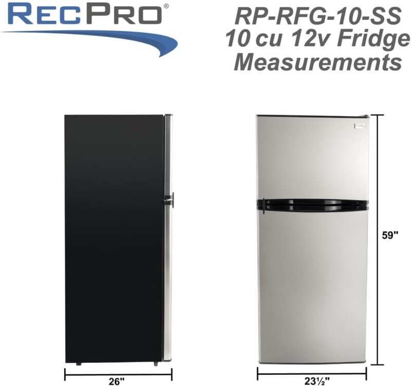 Efficient Cooling on the Go: RecPro 10 Cu Ft 12V RV Refrigerator Review