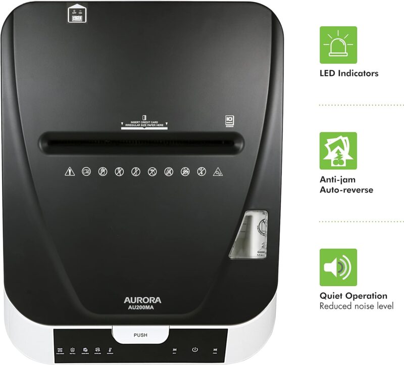 Efficient Security: A Review of the Aurora 200-Sheet Micro-Cut Shredder