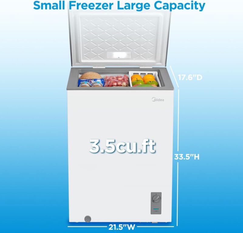 Efficient Storage Solutions: Midea 3.5 Cu.ft Chest Freezer Review