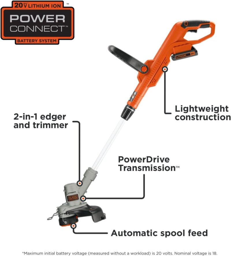 Effortless Lawn Care: BLACK+DECKER 20V MAX Cordless String Trimmer Review