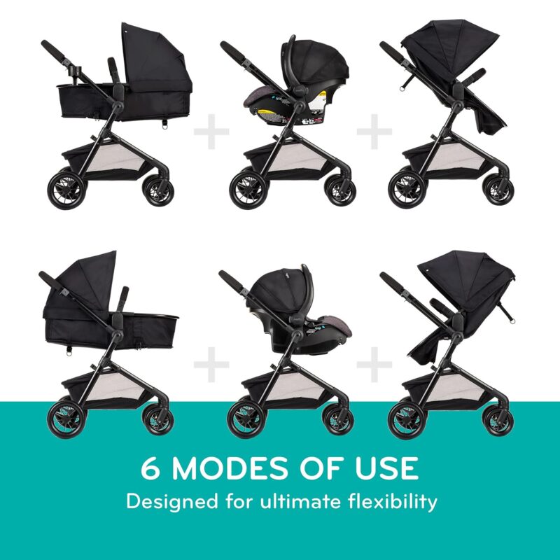 Evenflo Pivot Modular Travel System: Safety and Style in Gray