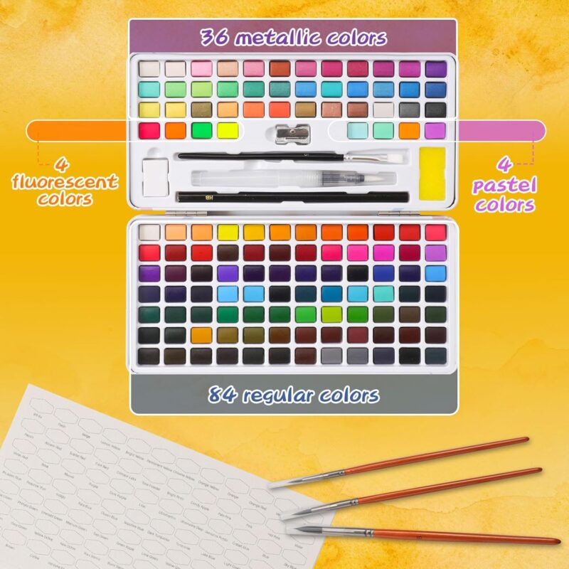 Explore Creativity: Review of the 128-Color Washable Watercolor Set