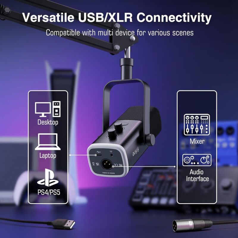 FIFINE Dynamic XLR/USB Gaming Microphone Set