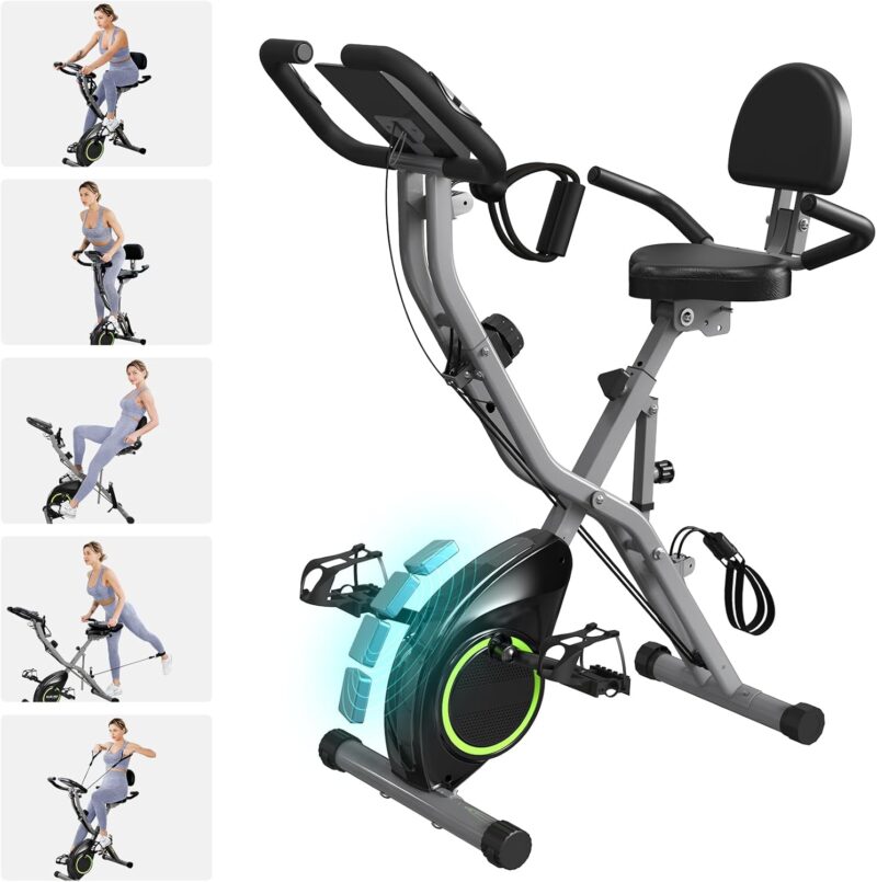 Foldable 5-in-1 Stationary Exercise Bike