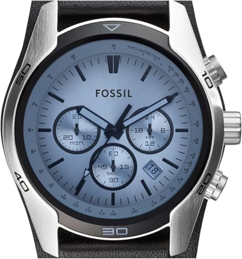 Fossil Coachman Men's Leather Cuff Watch