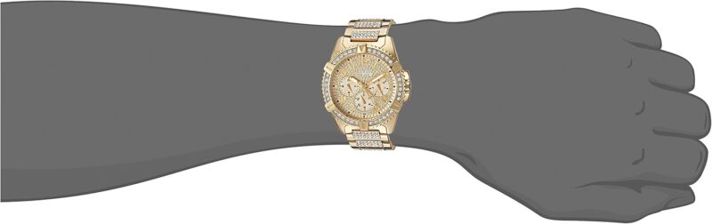 GUESS Gold-Tone Crystal Bracelet Watch