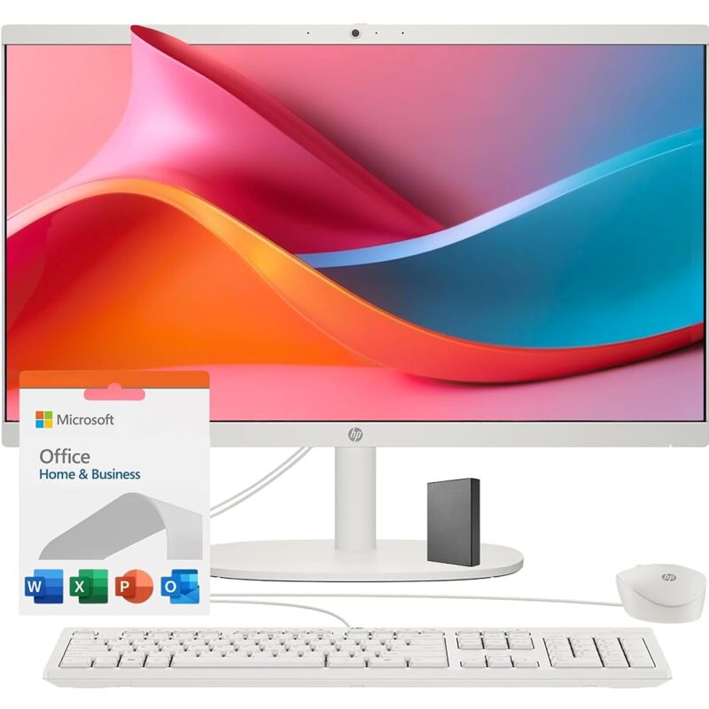 HP 22" All-in-One Desktop: Sleek Design Meets Powerful Performance