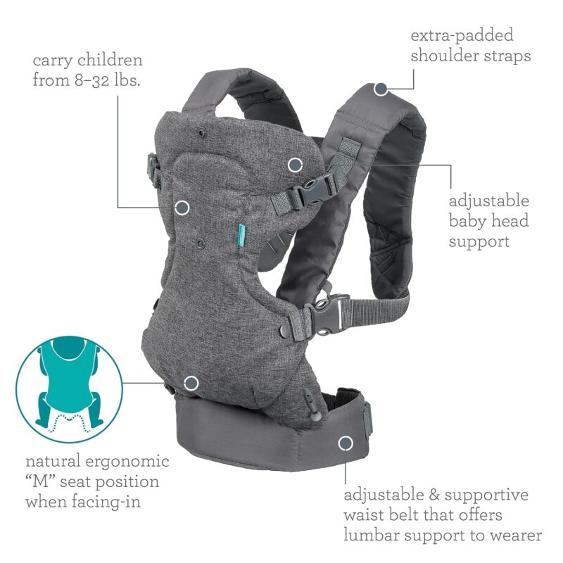 Infantino Flip Advanced 4-in-1 Carrier: Ergonomic Comfort for All Ages