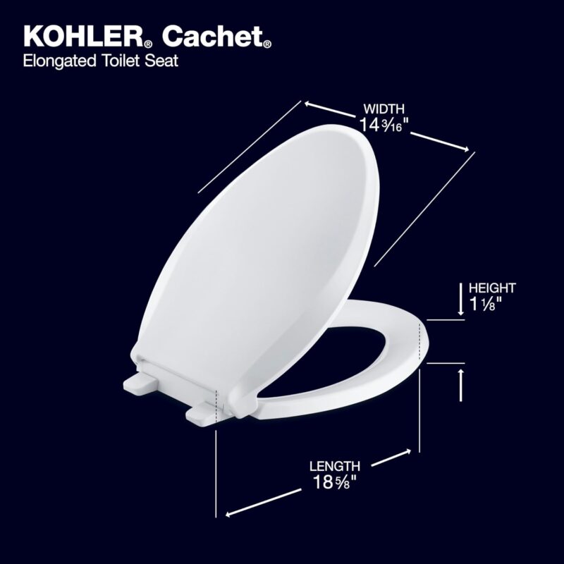 KOHLER Cachet ReadyLatch Toilet Seat: Comfort Meets Convenience