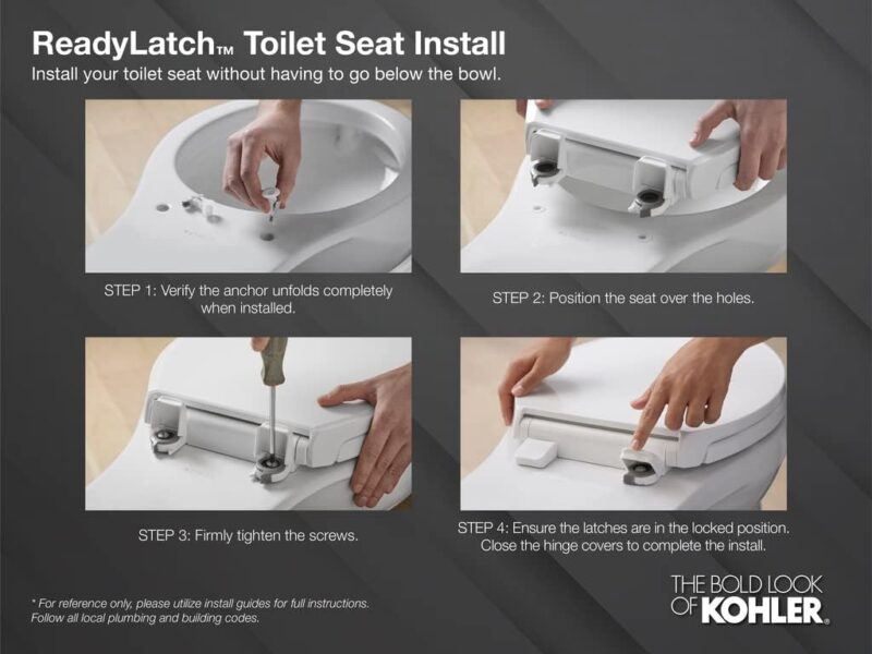 KOHLER Cachet ReadyLatch Toilet Seat: Comfort Meets Convenience