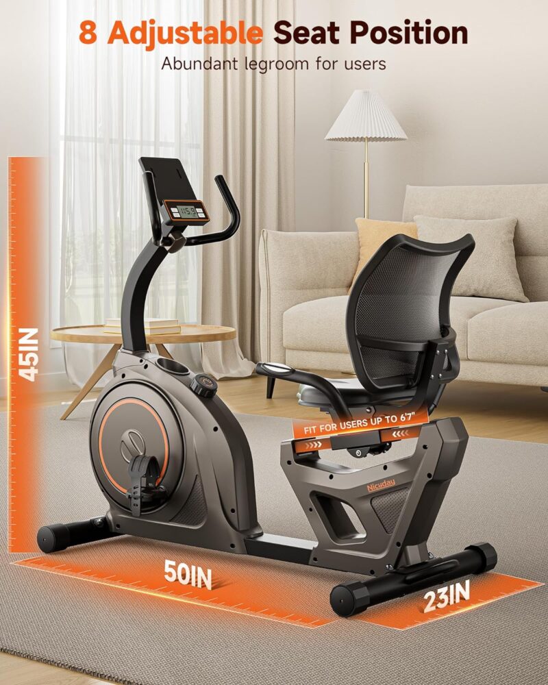 Niceday Magnetic Recumbent Exercise Bike