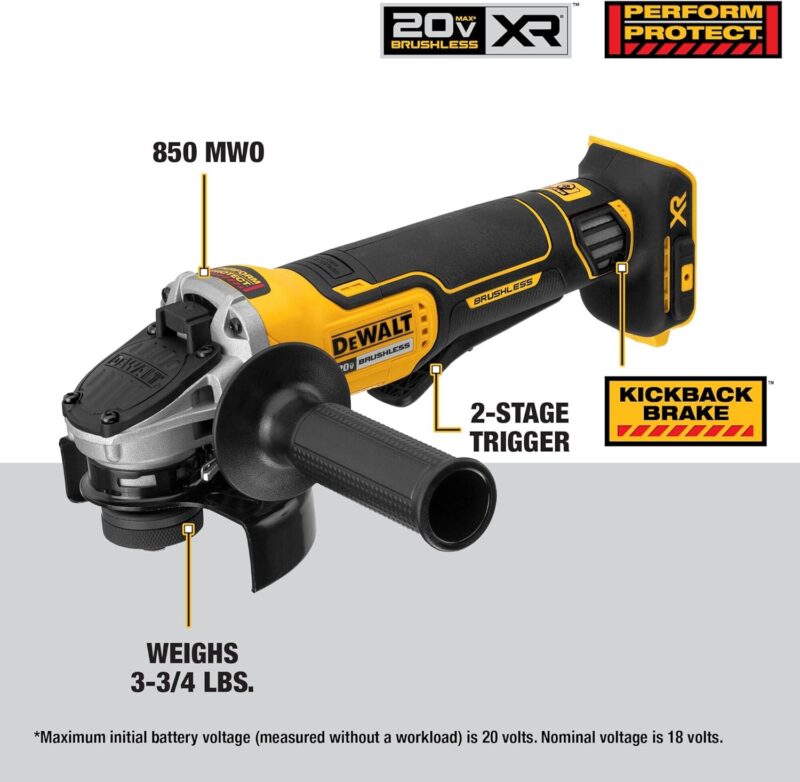 Power Meets Precision: DEWALT 20V MAX* Angle Grinder Review