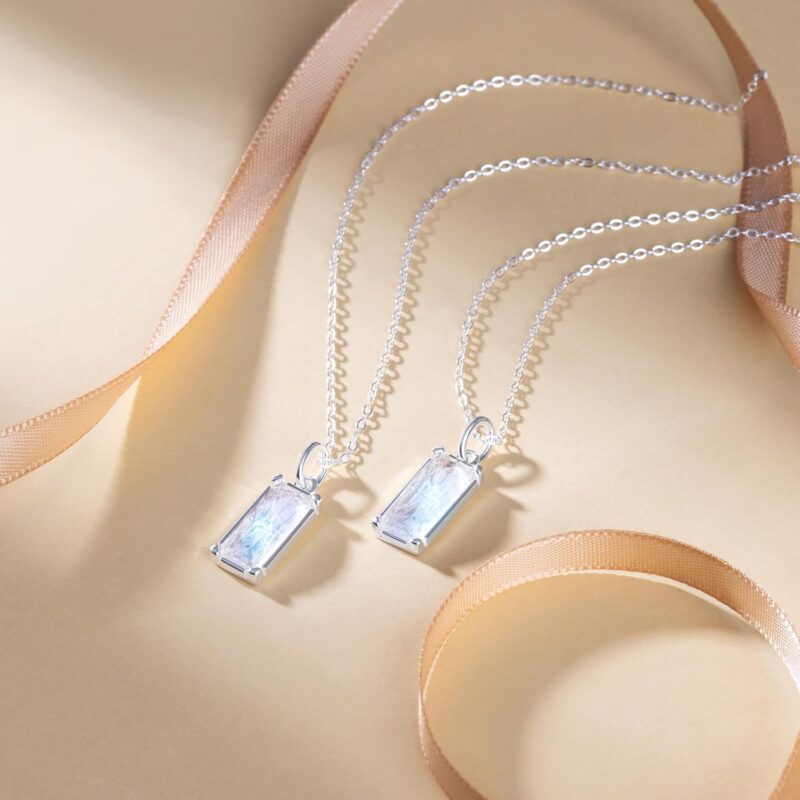 Radiant Elegance: A Review of the HOPE LOVE SHINE Rainbow Moonstone Necklace