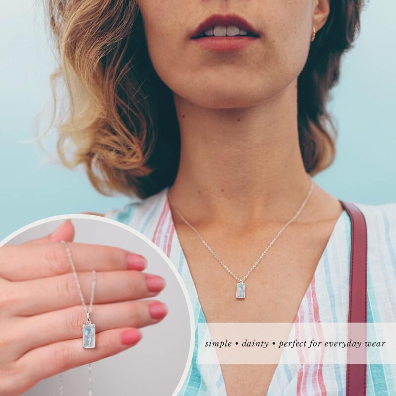 Radiant Elegance: A Review of the HOPE LOVE SHINE Rainbow Moonstone Necklace