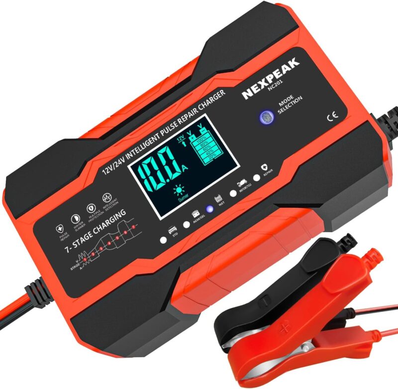 Review of NEXPEAK NC201: Smart 10-Amp Battery Charger & Maintainer