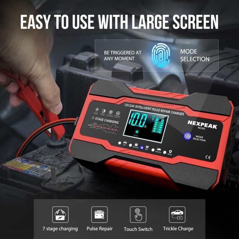 Review of NEXPEAK NC201: Smart 10-Amp Battery Charger & Maintainer