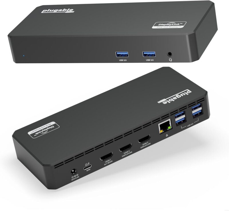 Review of Plugable USB-C Triple Display Dock: Power and Versatility