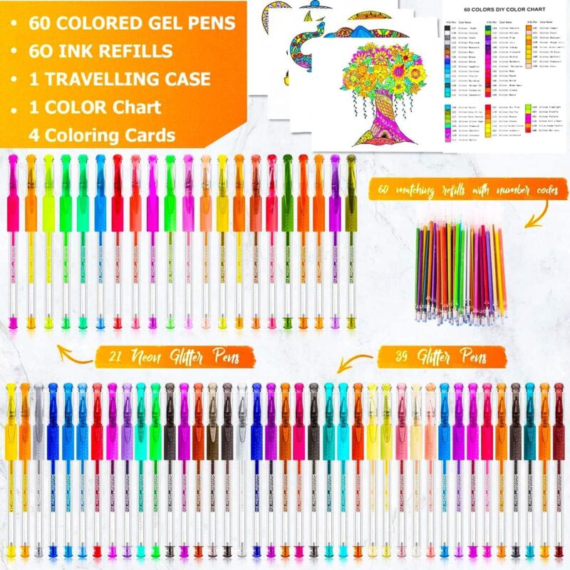 Review of Soucolor Glitter Gel Pens for Endless Coloring Fun!